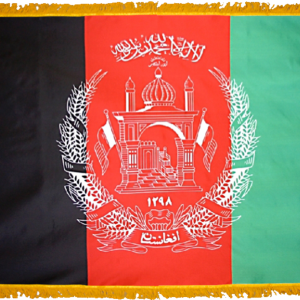 Afghanistan Flag W/ Pole Hem