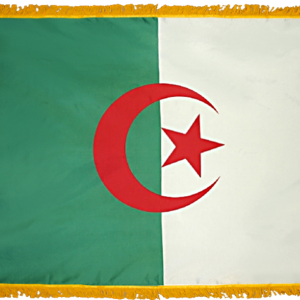Algeria Flag w/ Pole Hem & Fr