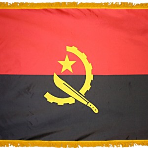 Angola Flag w/ Pole Hem & Fr