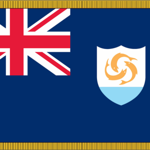 Anguilla Flag w/ Pole Hem