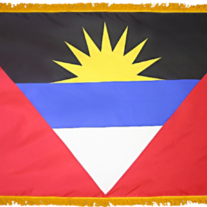 Antigua & Barbuda Flag w/ Pole Hem