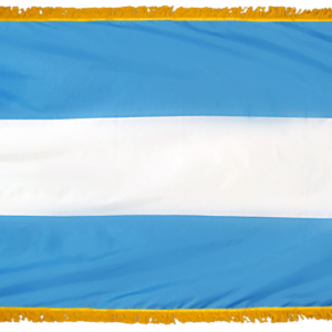 Argentina No Seal Flag w/ Pole Hem