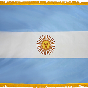 Argentina w/ Seal Flag w/ Pole Hem