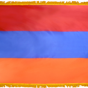 Armenia Flag w/ Pole Hem