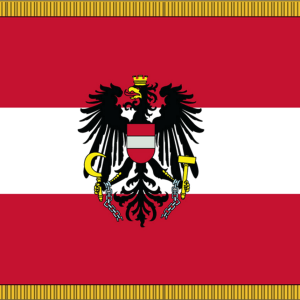 Austria w/ Eagle Flag w/ Pole Hem