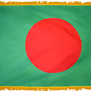 Bangladesh Flag w/ Pole Hem