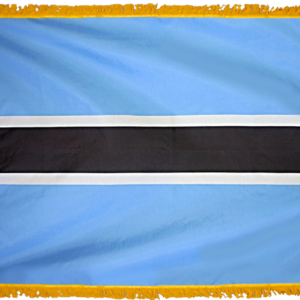 Botswana Flag w/ Pole Hem