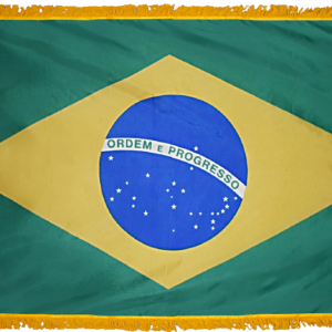 Brazil Flag w/ Pole Hem