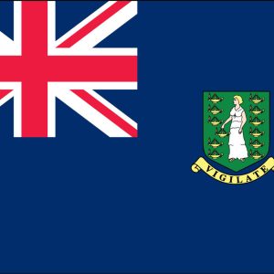 Brit Vir Isles Flag w/ Pole Hem