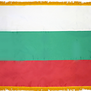 Bulgaria Flag w/ Pole Hem