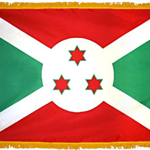 Burundi Flag w/ Pole Hem