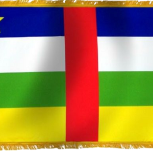 Central African Republic Flag w/ Pole Hem