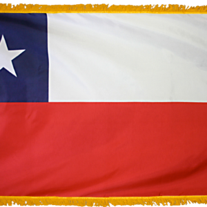 Chile Flag w/ Pole Hem & Fr
