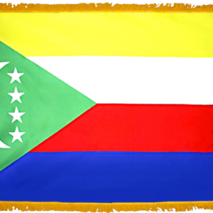 Comoros Flag w/ Pole Hem