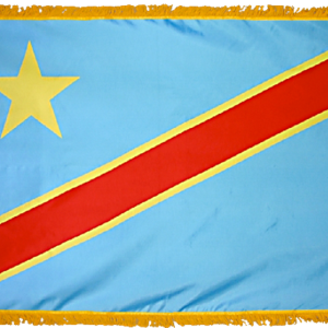 Congo Democratic Republic Flag w/ Pole Hem