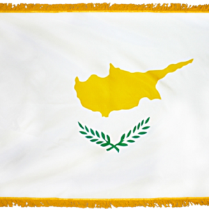 Cyprus Flag w/ Pole Hem