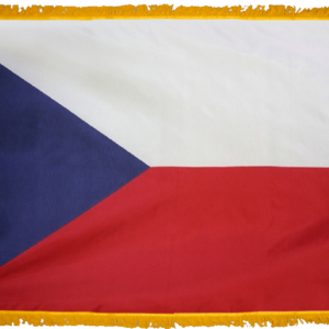 Czech Republic Flag w/ Pole Hem