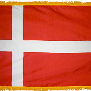 Denmark Flag w/ Pole Hem