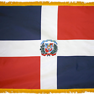 Dominican Republic w/ Seal Flag w/ Pole Hem