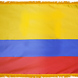 Ecuador No Seal Flag w/ Pole Hem