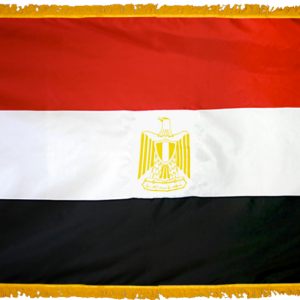 Egypt Flag w/ Pole Hem
