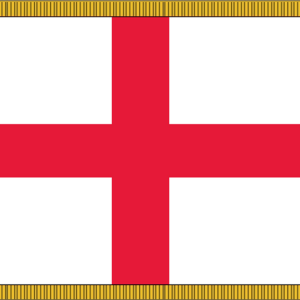 England Flag w/ Pole Hem