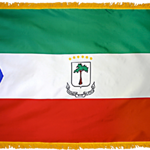 Equatorial Guinea Flag w/ Pole Hem