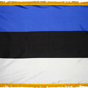 Estonia Flag w/ Pole Hem