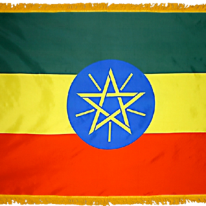 Ethiopia Flag w/ Pole Hem