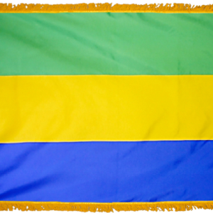 Gabon Flag w/ Pole Hem