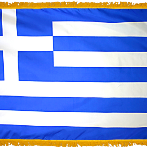 Greece Flag w/ Pole Hem