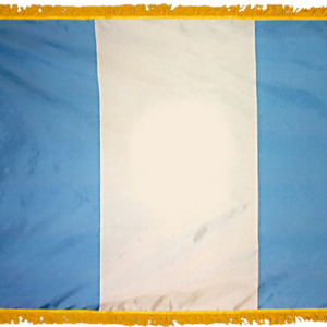 Guatemala No Seal Flag w/ Pole Hem & Fr