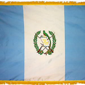Guatemala w/ Seal Flag w/ Pole Hem & Fr