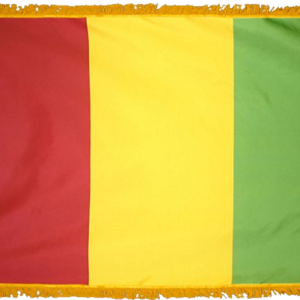 Guinea Flag w/ Pole Hem & Fr