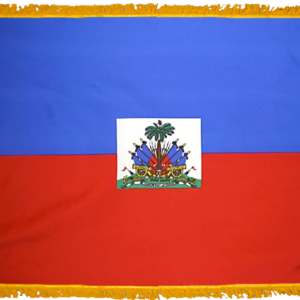Haiti w/ Seal Flag w/ Pole Hem & Fr