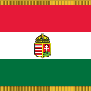 Hungary (1921-1946) Flag w/ Pole Hem & Fr