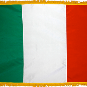 Italy Flag w/ Pole Hem & Fr