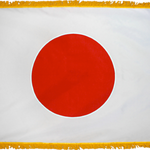 Japan Flag w/ Pole Hem & Fr