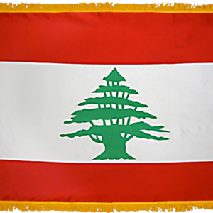 Lebanon Flag w/ Pole Hem & Fr