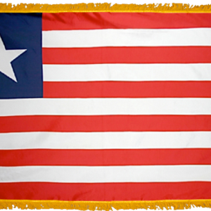 Liberia Flag w/ Pole Hem & Fr