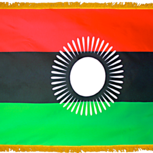 Malawi Flag w/ Pole Hem & Fr