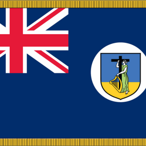 Montserrat Flag w/ Pole Hem & Fr