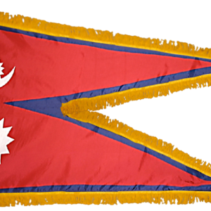 Nepal Flag w/ Pole Hem & Fr
