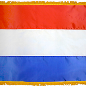 Netherlands Flag w/ Pole Hem & Fr