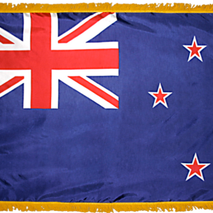 New Zealand Flag w/ Pole Hem & Fr
