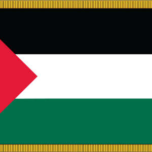 Palestine Flag w/ Pole Hem & Fr