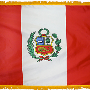 Peru w/ Seal Flag w/ Pole Hem & Fr