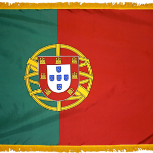 Portugal Flag w/ Pole Hem & Fr