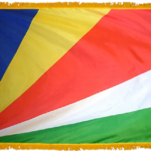 Seychelles Flag w/ Pole Hem & Fr