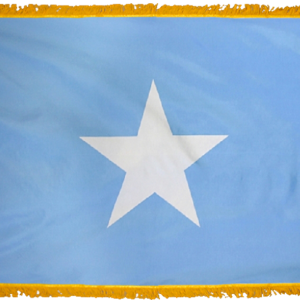 Somalia Flag w/ Pole Hem & Fr
